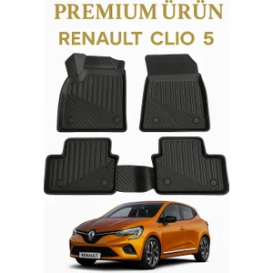 Black Gold Renault Clio 5 3D Uyumlu Oto Paspas Premium