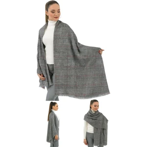 Maruf Shop 1 Adet Kadın Büyük Bedene Uygun Yumuşak Dokulu Kışlık Desenli Atkı Omuz Şalı