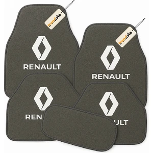 Renault Için Oto Halı Paspas Seti 5 Parça – Kaymaz Tabanlı, Su Geçirmez, Kolay Temizlenir