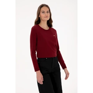 U.S. Polo Assn. Kadın Bordo Basic Kazak 50313621-VR014