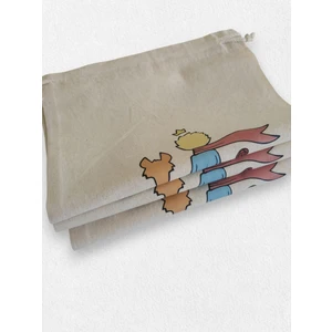 Stonehill, Küçük Prens Büzgülü Ham Bez Kese 20X30 cm (3 Adet)