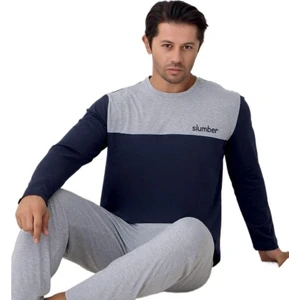 Aldo Vento Uzun Kollu Süprem Kumaş Erkek Pijama Takımı M–2xl