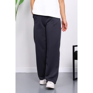 İmaj Butik Füme Bel Lastikli İki İplik Palazzo Eşofman Alt