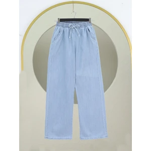 Mac Moda Beli Lastikli Cepli Bol Paça Kot Pantolon