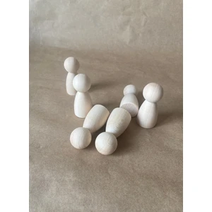 Tiny Wood 6'lı Ahşap Peg Bebek Seti