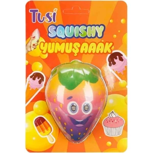 Tusi Squishy Çilek: Yumuşacık Slow Rising Meyve Oyuncak! Stres Atan Figür