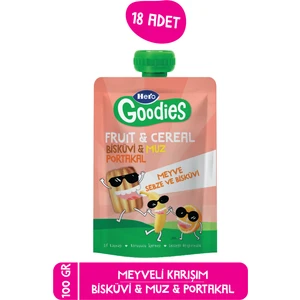 Hero Goodies Muz Portakal Bisküvi 100g x18