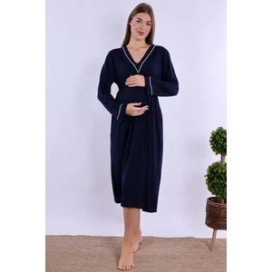 Lacivert Hamile Lohusa Gecelik