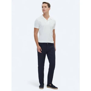 Lacivert Denim Slim Fit Casual Pamuk Karışımlı Pantolon