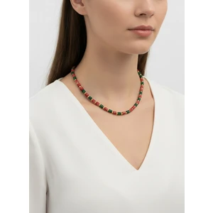 Renk Harmanı Doğal Taş Boncuk Kolye