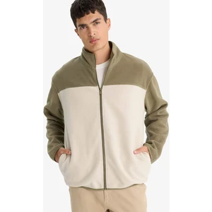 Relax Fit Yarım Balıkçı Yaka Fermuarlı Polar Hırka F0449AX25AU