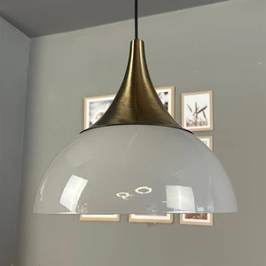 Yimpi Gri Avize Tekli Sarkıt Eskitme Kubbe Başlık Salon Mutfak Kuaför Dekoratif Aydınlatma