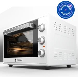 Midi Fırın 60 L Turbo Pişirme Yoğurt Fonksiyonlu Çift Cam Paslanmaz Çelik Gövde Ayarlı Sıcaklık ve Zamanlayıcı