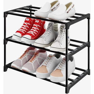 Çok Fonksiyonlu 3 Katmanlı Basit Raf Depolama Ayakkabı Dolabı (Yurt Dışından)