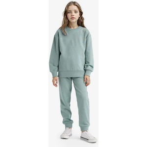 Kız Çocuk Standart Fit Basic Düz Beli Lastikli Okul Jogger Eşofman Altı Y1226A625AU