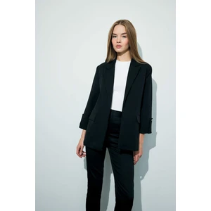 Oversize Geniş Kalıp Ceket Yaka Basic Blazer Ceket C3215AX25AU