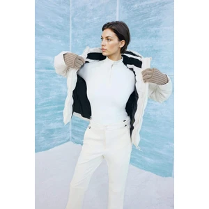 DeFactoFit Standart Fit Dik Yaka Fermuarlı İçi Yumuşak Tüylü Sporcu Uzun Kollu Tişört B0811AX25AU