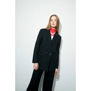 Oversize Geniş Kalıp Ceket Yaka Blazer Ceket E7732AX25AU