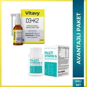 D3K2 Vitamini Sprey 20 ml (140 Puff) & Multivitamin & Multimineral (1X30 Tablet)