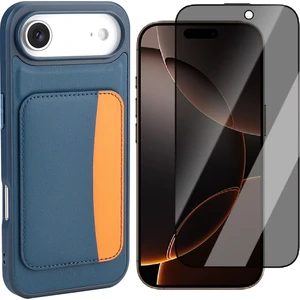 iPhone 17 Air Kılıf Kartlıklı Zore X-Kart Silikon Kapak + Hayalet Ekran Koruyucu