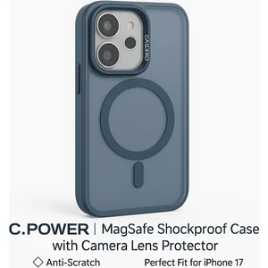iPhone 17 Kılıfı, Kaliteli Kamera Lens Koruyucu Dahil,magsafe Uyumlu Darbe Dayanaklı, Renk Açık Lacivert