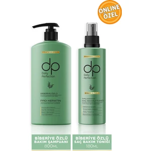 Dp Daily Perfection Şampuan Biberiye Özlü 800 ml & Saç Bakım Toniği 180 ml Set