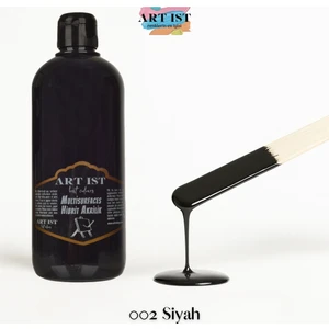ART IST Multisurfaces Hibrit Akrilik Boyalar 500ML -  002 Siyah