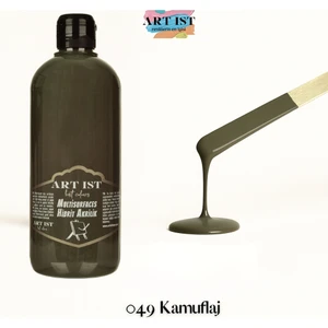 ART IST Multisurfaces Hibrit Akrilik Boyalar 500ML -  049 Kamuflaj