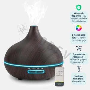 550 ml Otomatik Hava Nemlendirici Buhar Makinesi Oda Nemlendirici Aroma Difüzör