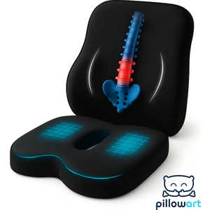 Ergonomik Bel Destek ve Visco Oturma Minderi