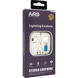 Airb Lightning Stereo Kulaklık – iPhone Uyumlu Mikrofonlu