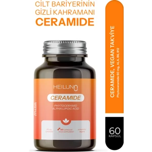 Ceramide 60 Kapsül – Cilt Bariyerini Güçlendiren %100 Vegan Takviye - Phytoceramide 60 mg, ALA, B6, B12