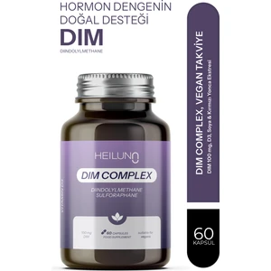 Dim Complex 60 Kapsül – DIM 100 mg, D3, Soya & Kırmızı Yonca Ekstresi ile Hormon ve Östrojen Dengesi