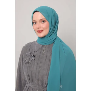 Su Yeşili Lux Şifon Şal