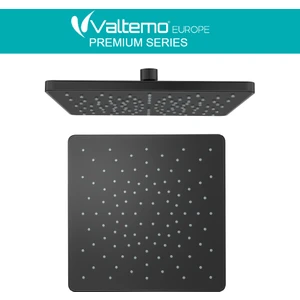 | Valtemo Mat Siyah Kare Yağmurlama Tepe Duş Başlığı