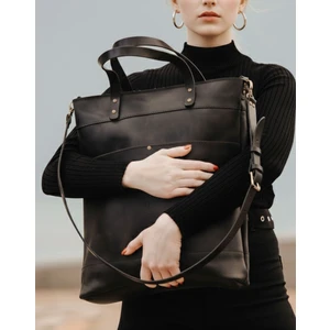 Saraci Leather Craft Saraci Hakiki Deri Dönüştürülebilir Tote Bag – Omuz ve Sırt Çantası, Geniş Hacimli Şık Tasarım