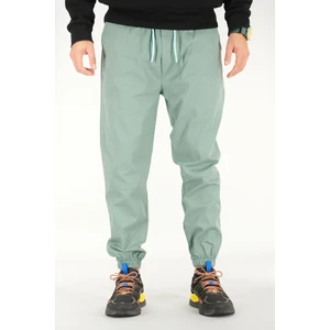 Erkek Mint Jogger Pantolon Rahat Kesim Pamuklu Lastikli Paça Ipli