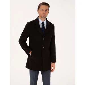 Pierre Cardin Erkek Kahverengi Ex. Slim Fit Kaşe Kaban 50314200-VR029