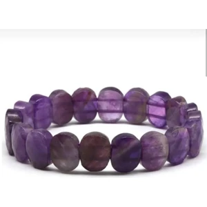 Ametist Doğal Taş Bileklik 10 x 14 mm Roleks Bileklik