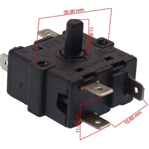 Mako Design Kumtel ve Bir Çok Markayla Uyumlu LX6331,LX6334 Fanlı Isıtıcı Anahtarı -1 Adet