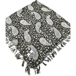 Shawl Secret Sökme Boncuklu Pamuk Yazma - 05868-10