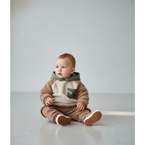 Kapüşonlu Polar Alt Üst Takım Erkek Bebek