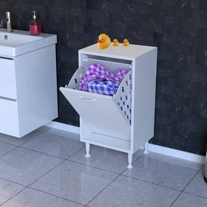 Söke Kirli Sepetli, Ayaklı, Çok Amaçlı Banyo Dolabı (14 Farklı Genişlik Seçeneği)