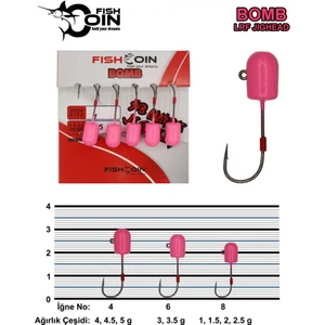 Bomb Jighead Pink Glow 8-1 gr