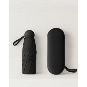 Eleven Markets 6 Telli Mini Cepboy Kapsullü Şemsiye -Siyah