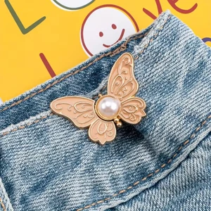 Renkli Kelebek Bel Daraltma Aparatı Klipsler Pantolon Beli Daraltma Broş Yeni Nesil Kemer