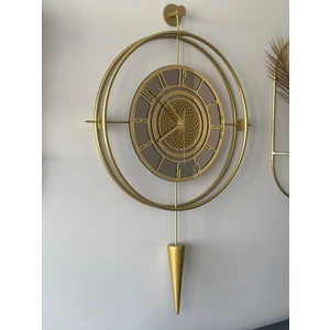 MetaQuartz Aksesuar Bronz Aynalı Lavinya Exclusive - Chakra Dizayn - Gerçek Bronz Ayna - Metal (Mobilya) Duvar Saati