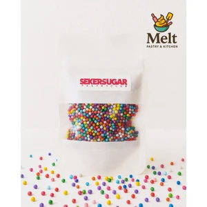 Pasta Süsleme Şekeri Mixs Rainbow 2mm 40 Gr.