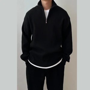 Stilim Trend Unisex Dik Yaka Kaliteli Tarz Yeni Sezon Oversize Kazak