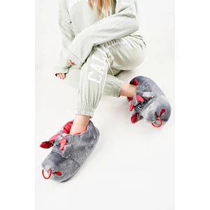 Yumuşak Taban Sevimli Hayvan Panduf Gri